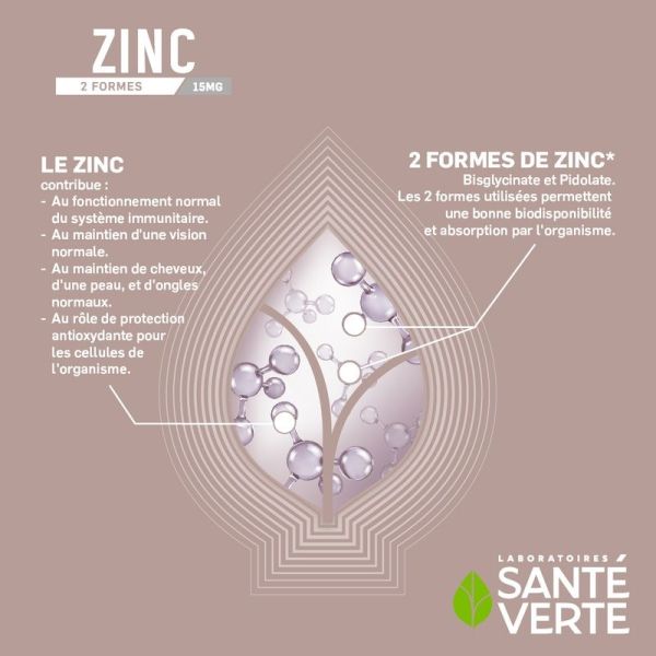 Zinc 15 mg - 60 gélules