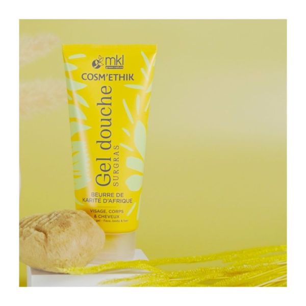 Gel Douche Surgras - Karité - Nettoyant doux visage corps cheveux - 200 ml