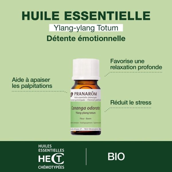 Huile Essentielle d'Ylang-ylang totum - Bio - 5 ml
