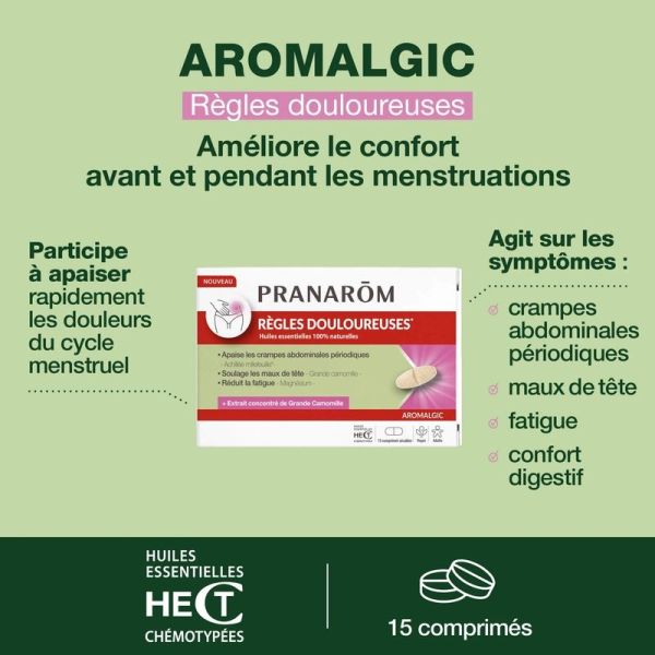 Comprimés pour règles douloureuses - 15 comprimés