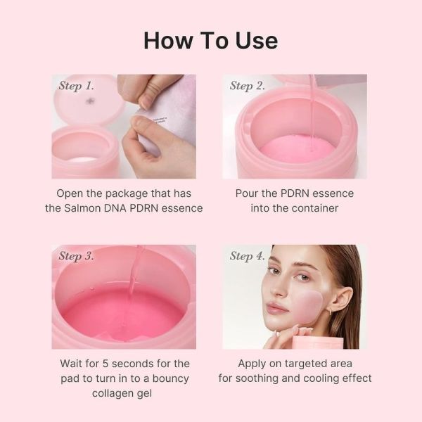 PDRN Pink Collagen Toning Gel Toner Pad - 120 ml