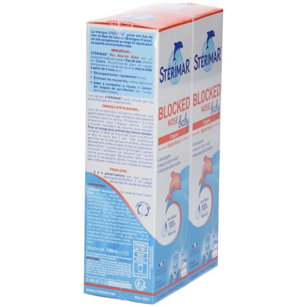 Sterimar Nez Bouché Bébé - 2x100 ml