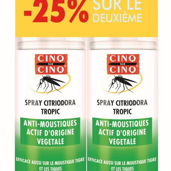 Cinq/Cinq Vegetal Spray Citriodiol 100X2