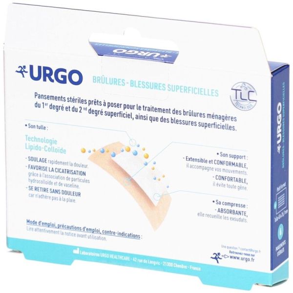 Brûlures et Blessures Superficielles - 6 pansements stériles