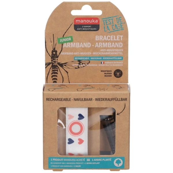 Bracelet Anti-Moustiques Junior - 1 bracelet + 1 recharge de 6 ml