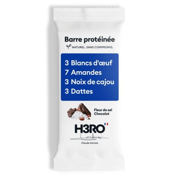 Barre protéinée - Fleur de sel Chocolat - 52 g