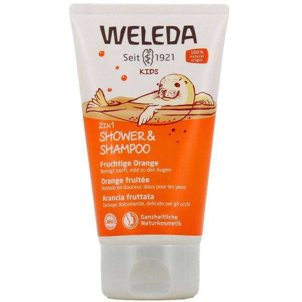 Shampoing Enfant Cheveux Normaux 2 en 1 Parfum Orange Fruitée - 150 ml