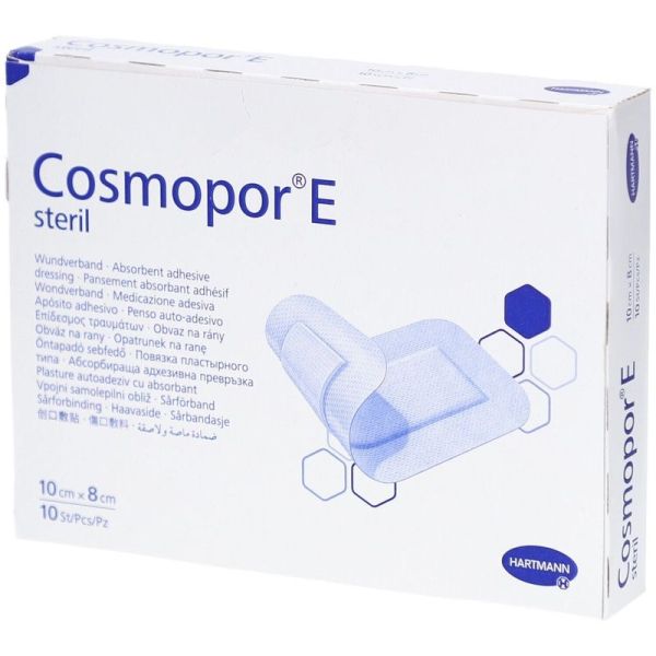 Cosmopor E Pansement Stérile Adhésif - 10 cm x 8 cm, 10 pansements