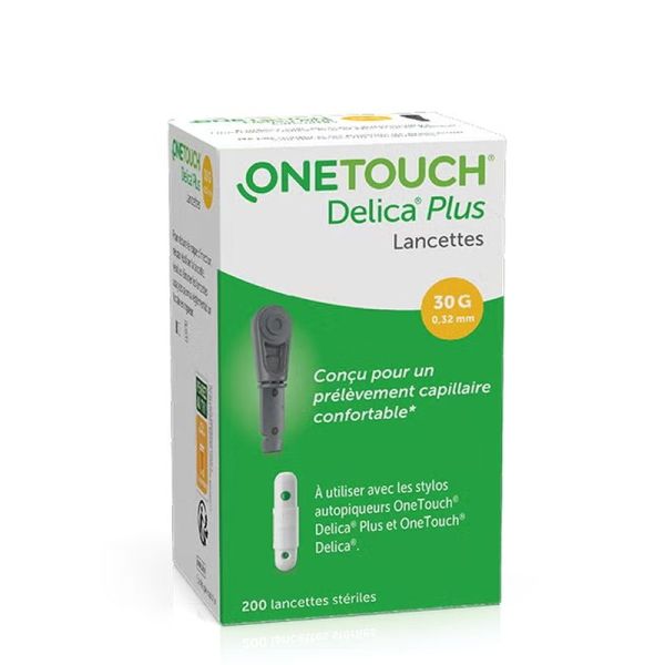 Lancettes Fines 30G Delica Plus - 200 lancettes
