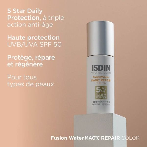 Fotoprotector Fusion Water Magic Repair Color SPF50 - 50 ml