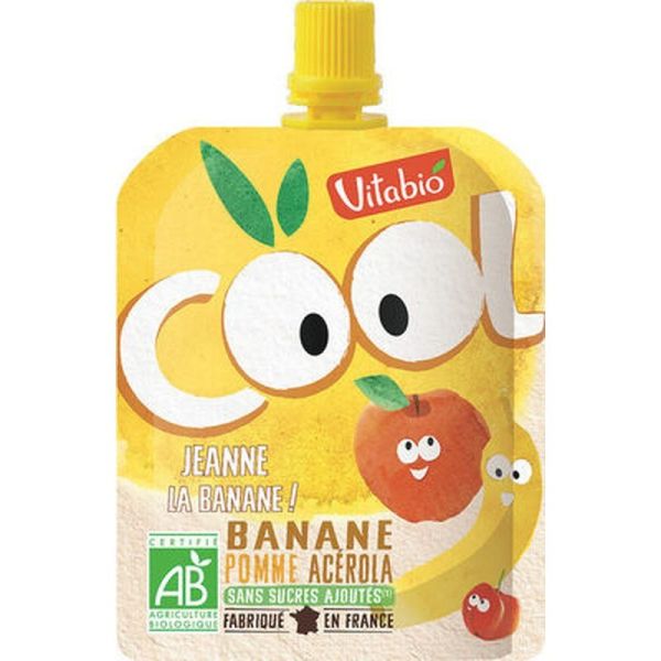 Cool Fruits - Compote a boire pomme banane - 90 g