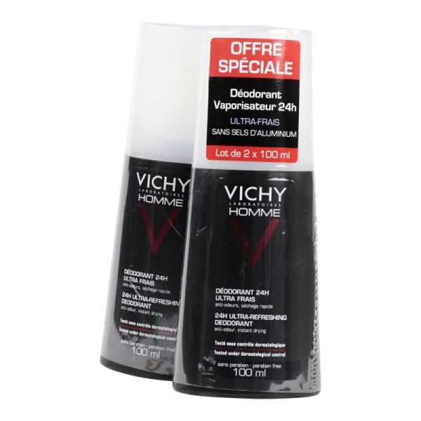 Vichy H Deod Spray 100Ml X2