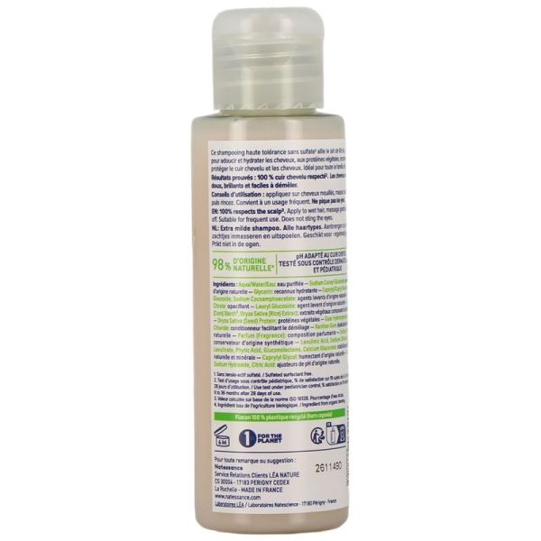 Shampooing Extra-Doux Lait de Riz Bio pour Tous Types de Cheveux - 100 ml