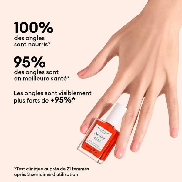 Vernis soin Active Glow Cranberry - 15 ml