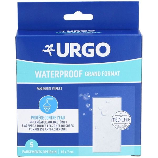 Pansements Waterproof Grand Format Optiskin - 5 pansements