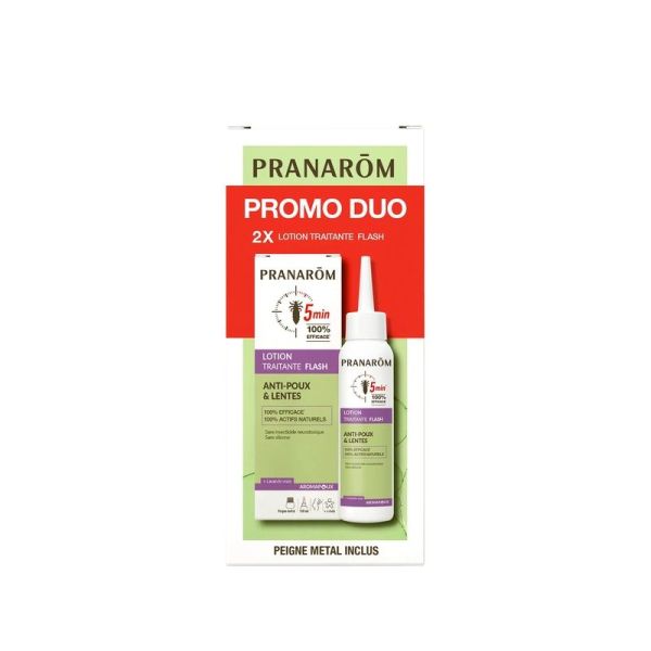 Duo pack lotion traitante FLASH anti-poux et lentes - 2 x 100 ml