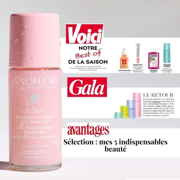 Recharge Déodorant Flora Roll-On 48h - 50 ml