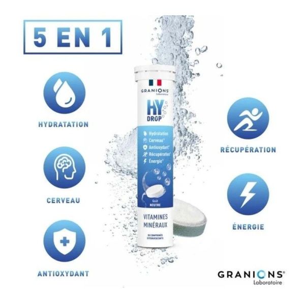 Hydrop Vitamines et Minéraux comprimés - 20 comprimés