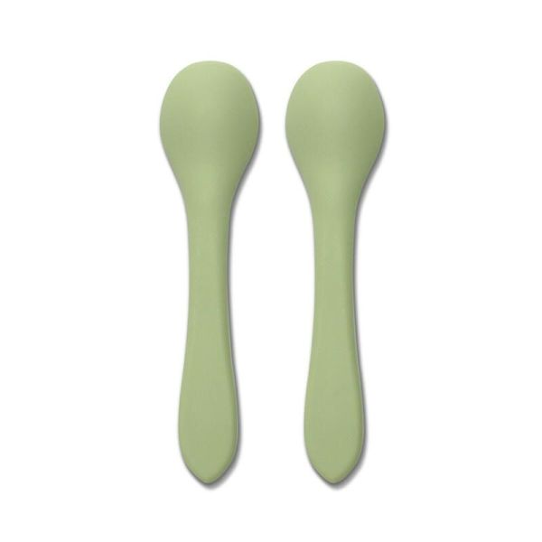 Lot de 2 cuillères en silicone - Vert