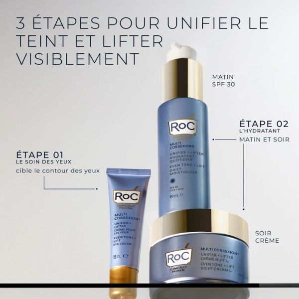MULTI CORREXION Unifier + Lifter Crème pour les yeux