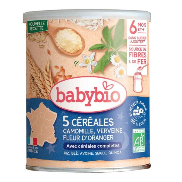 5 Céréales - Verveine Fleur d'Oranger Camomille - 220 g