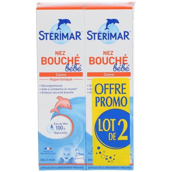 Sterimar Nez Bouché Bébé - 2x100 ml