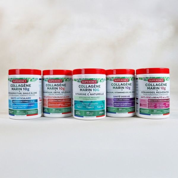 Collagène Marin 10 g + Vitamine C poudre +25% offerts - 25 dosettes