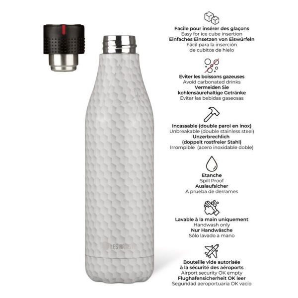 Bouteille isotherme Honeycomb - 750 ml