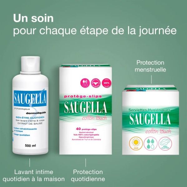 Saugella Dermoliquide soin lavant intime - 2 x 500 ml