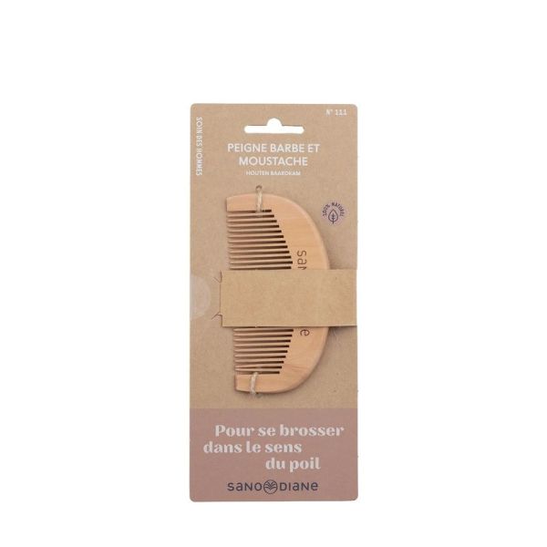 Peigne a barbe en bois