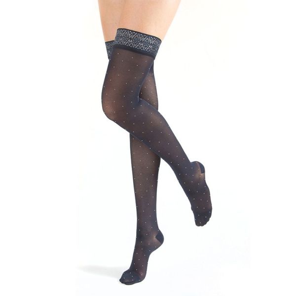 Varisan Plumetis Bas classe 2 - Marine/Argent Taille 2 Court