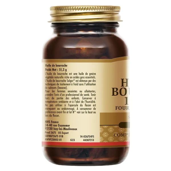 Huile de bourrache - 30 capsules