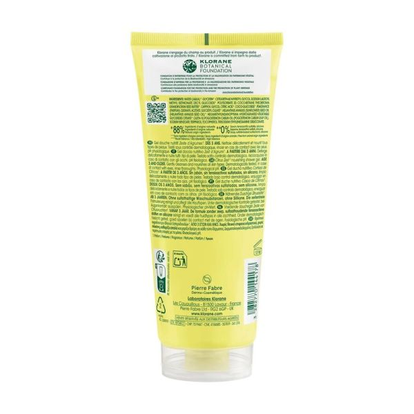 Gel douche au parfum Zeste d'Agrumes - 200 ml