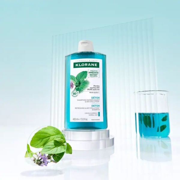 Shampoing à la Menthe aquatique BIO DETOX - 400 ml