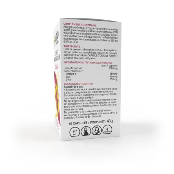 Arkogelule Omega3 Caps Fl60