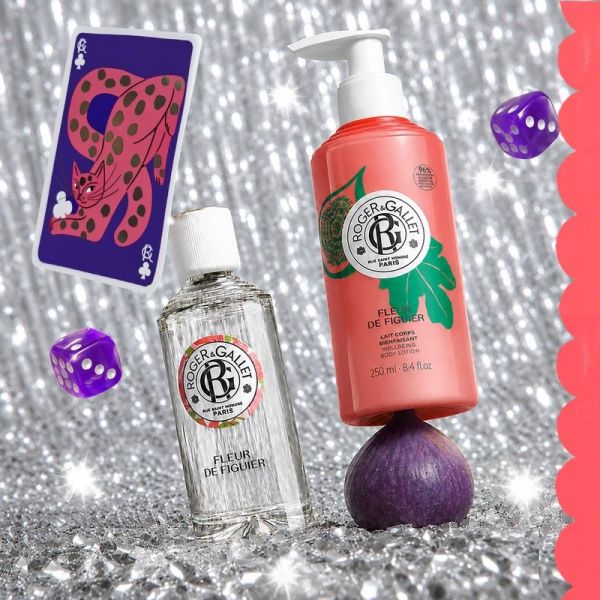 Coffret Noël Eau Parfumée Bienfaisante + Lait Corps Bienfaisant - Fleur de Figuier - 100 ml + 250 ml
