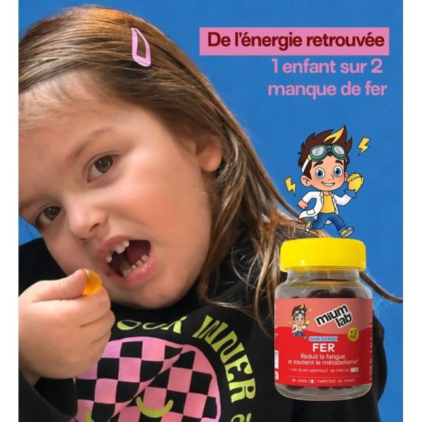 Fer enfants sans sucres - 30 gummies