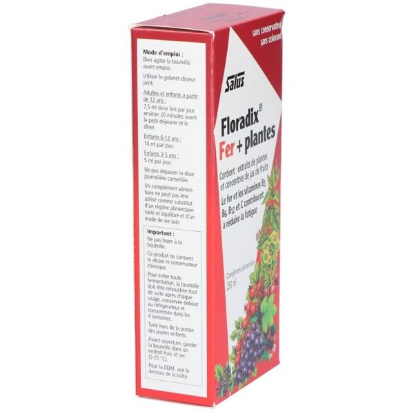 Floradix fer + plantes - 250 ml