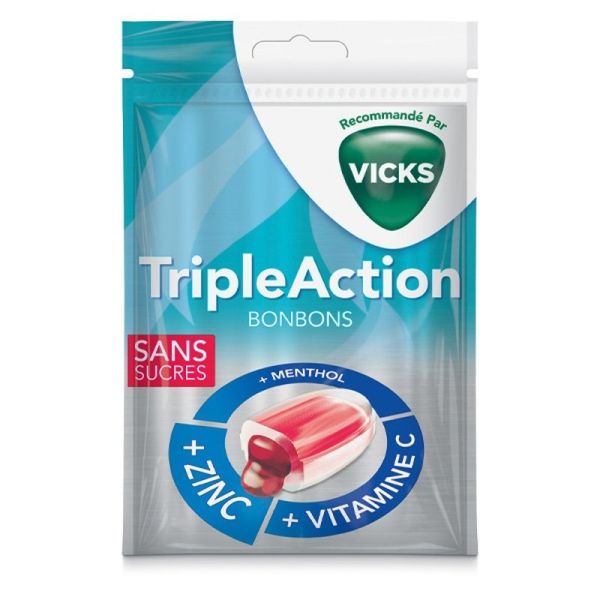Triple Action Bonbons sans sucres - 72 g