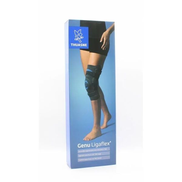 Genu Ligaflex Genouillère ligamentaire fermée Gris - Taille 4, Court