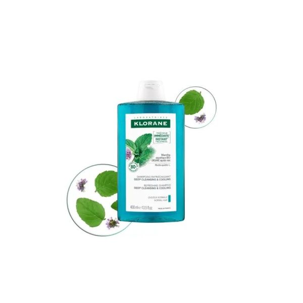 Shampoing à la Menthe aquatique BIO DETOX - 400 ml