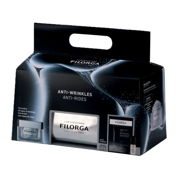 COFFRET ANTI-RIDES TIME-FILLER 5XP - Creme 50 ml, Serum 5 ml, Masque 20 ml, Trousse