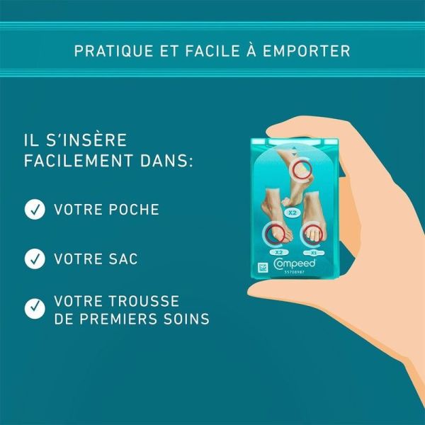 Pansements Ampoules Assortiment Pack 3 en 1 - 5 pansements