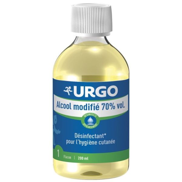 Urgo premiers secours alcool modifié 70% Vol. 200 ml