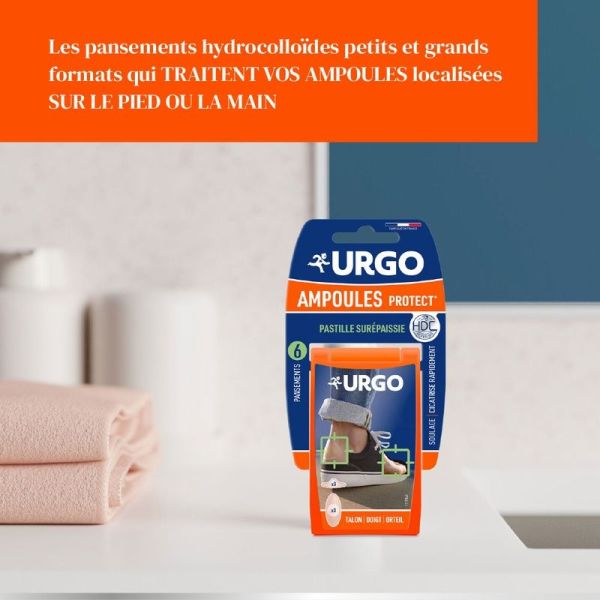 Traitement Ampoules - Talon/Doigt/Orteil - 6 pansements