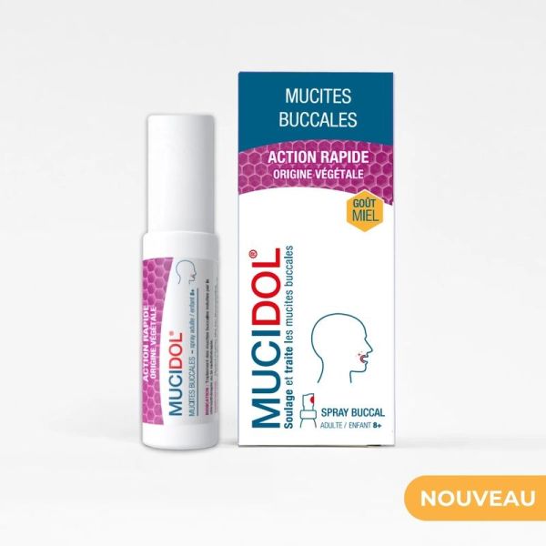 Mucidol spray mucites buccales - miel PediAct - 20 ml
