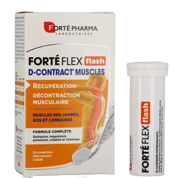 Flex Flash D-Contract' Muscles - Effervescent - 20 comprimés