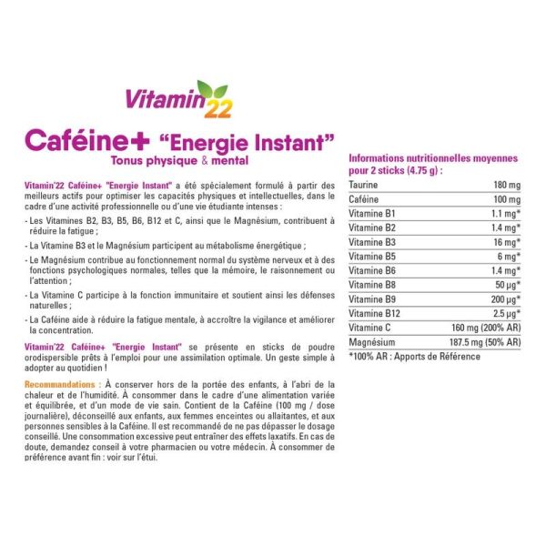 Vitaminapos22 Cafeine Stick 14