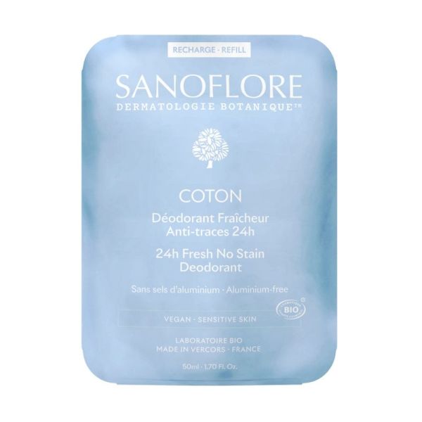 Recharge Déodorant Coton Roll-On 24h - 50 ml