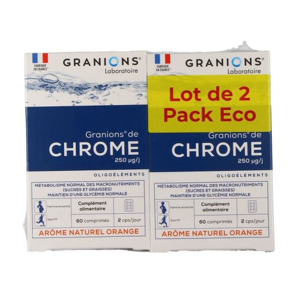 Chrome 250 mcg - 2 x 60 comprimés